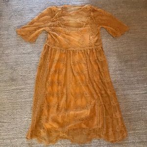 Mustard Lace Dress